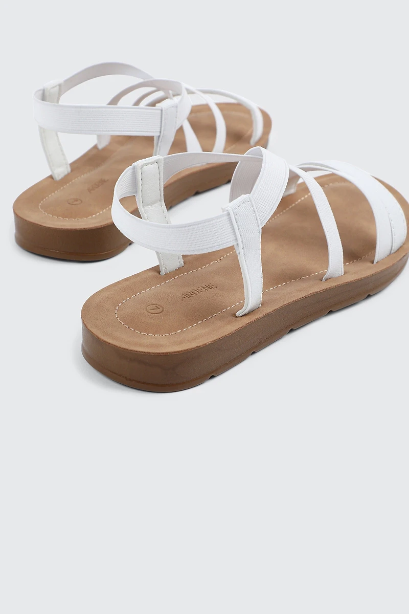 Sandales multibrides élastiques