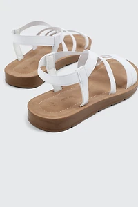 Sandales multibrides élastiques