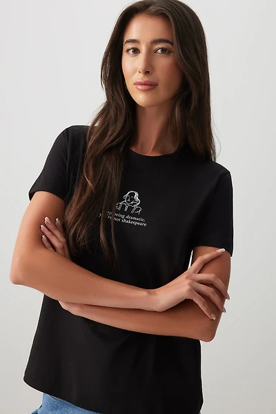Ardene Classic Graphic T-Shirt in | Size | Cotton | Eco-Conscious