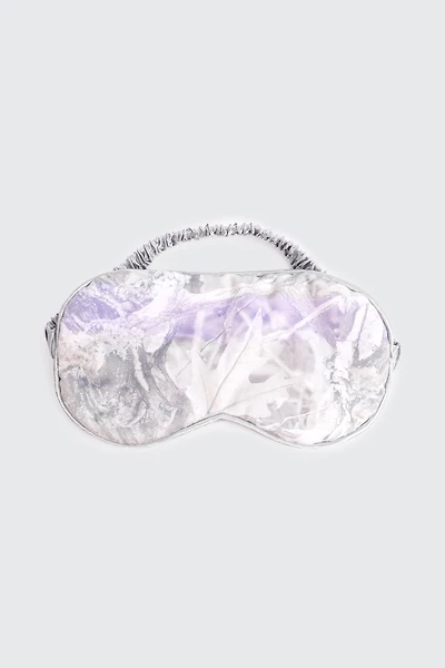 Ardene Foliage Sleep Mask in Light Grey | Polyester/Elastane