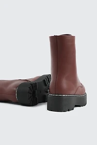 Bottes de combat à semelle épaisse