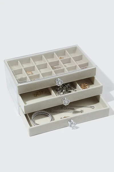 Boîte à bijoux 3 tiroirs