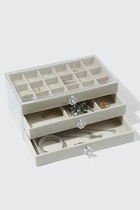 Boîte à bijoux 3 tiroirs