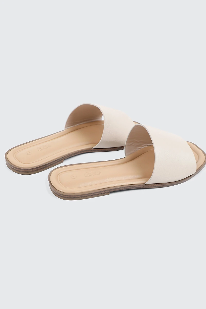 Sandales plates à une bande