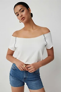 T-shirt carrée ultracourt