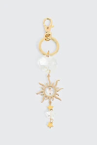 Ardene Celestial Keychain in Gold