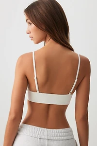 Soutien-gorge léger triangle côtelé sans coutures