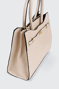 Sac fourre-tout embossé croco