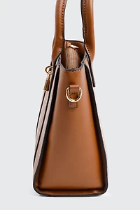 Sac fourre-tout en faux cuir à détail de cadenas