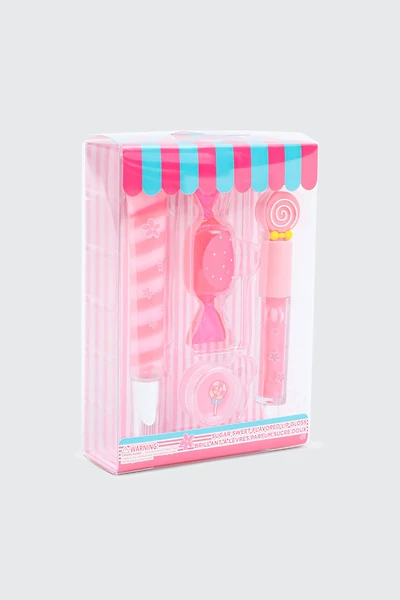 Ardene Kids 4-Pack Sugar Sweet Lip Gloss Set in Light Pink