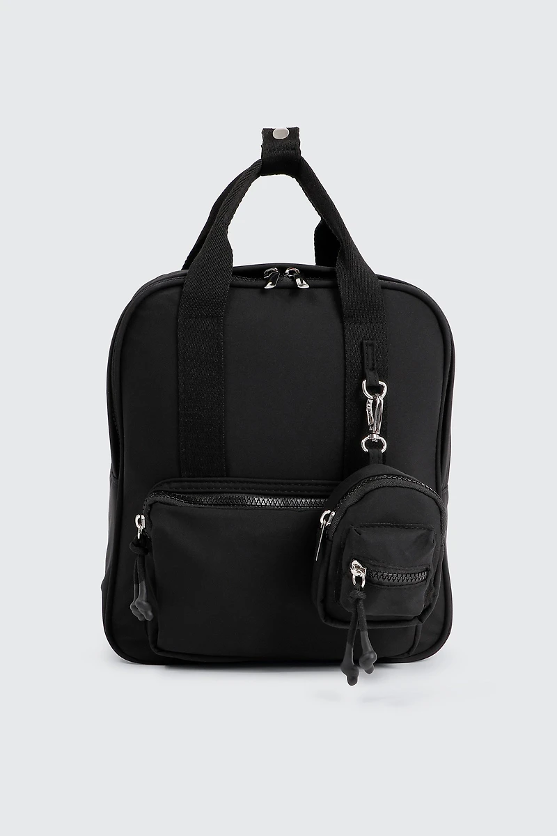 Ardene Kids Backpack with Coin Purse in Black | Nylon
