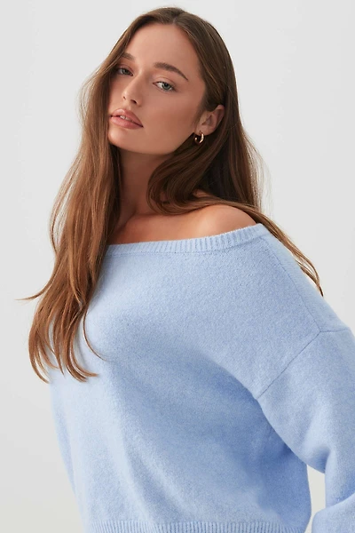 Chandail détendu à épaules dénudées