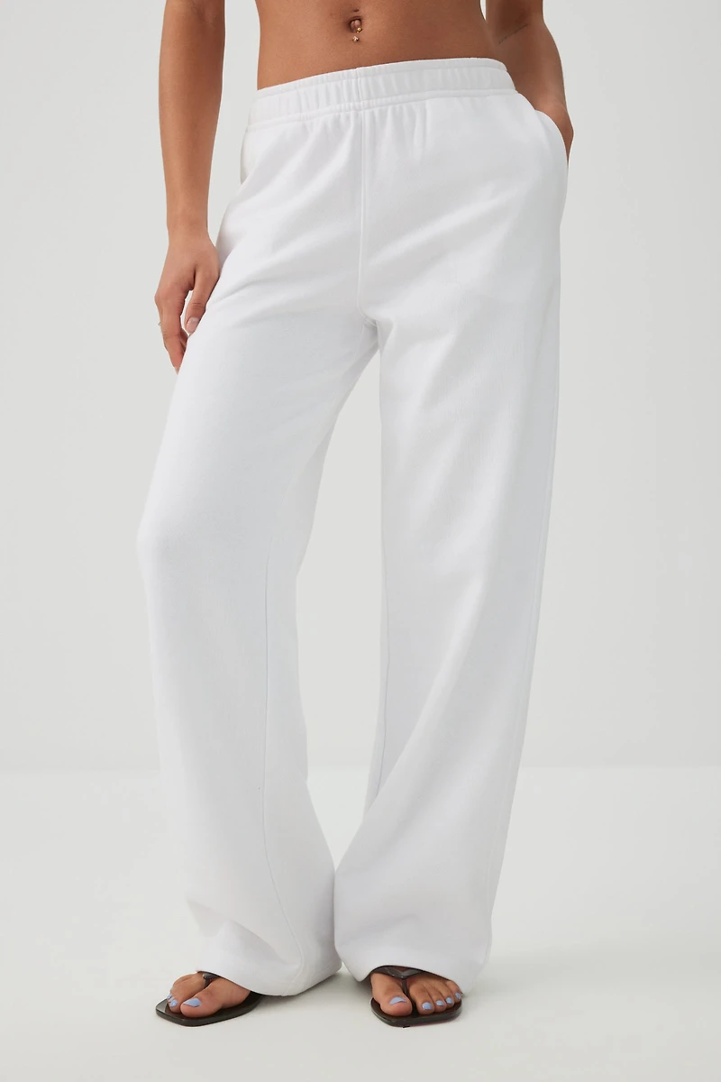 Pantalon ample en jersey bouclette