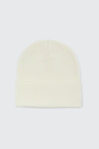 Ardene Super Soft Solid Beanie in Off-White | Polyester/Elastane