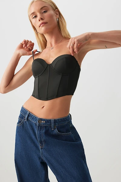 Ardene Ultra Crop Bustier in | Size | Polyester/Elastane