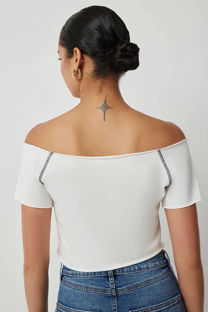 T-shirt carrée ultracourt