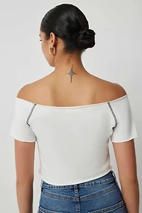 T-shirt carrée ultracourt