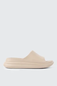 Ardene Thick Sole Slides in Beige | Size