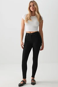 Ardene High Rise Jeggings in | Size | Polyester/Rayon/Spandex