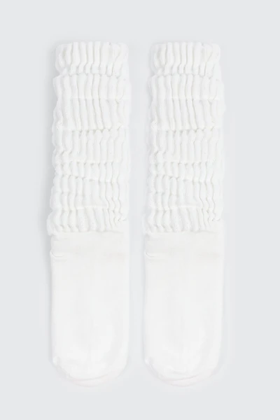 Ardene Slouchy Boot Socks in White | Polyester/Spandex