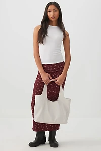 Grand sac d'épaule souple en faux cuir