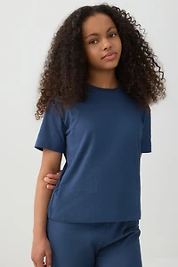 T-shirt à manches courtes uni