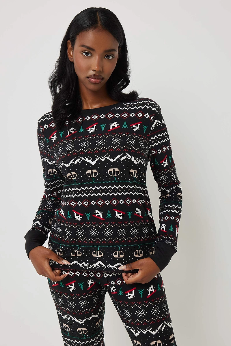 Ensemble pyjama jogging ajusté très doux