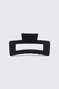 Ardene Rectangular Cutout Hair Claw in Black | Eco-Conscious