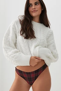 Ardene Everyday Invisible Thong Panty in Red | Size | Elastane/Polyamide