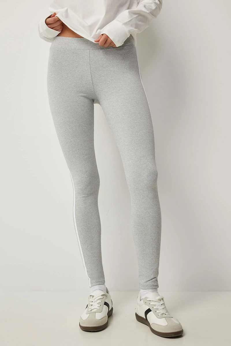 Legging à rayures latérales