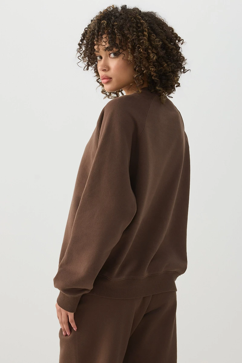 Chandail à manches raglan en Molleton MADESOFT™