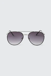 Ardene Man Aviator Sunglasses For Men in Silver