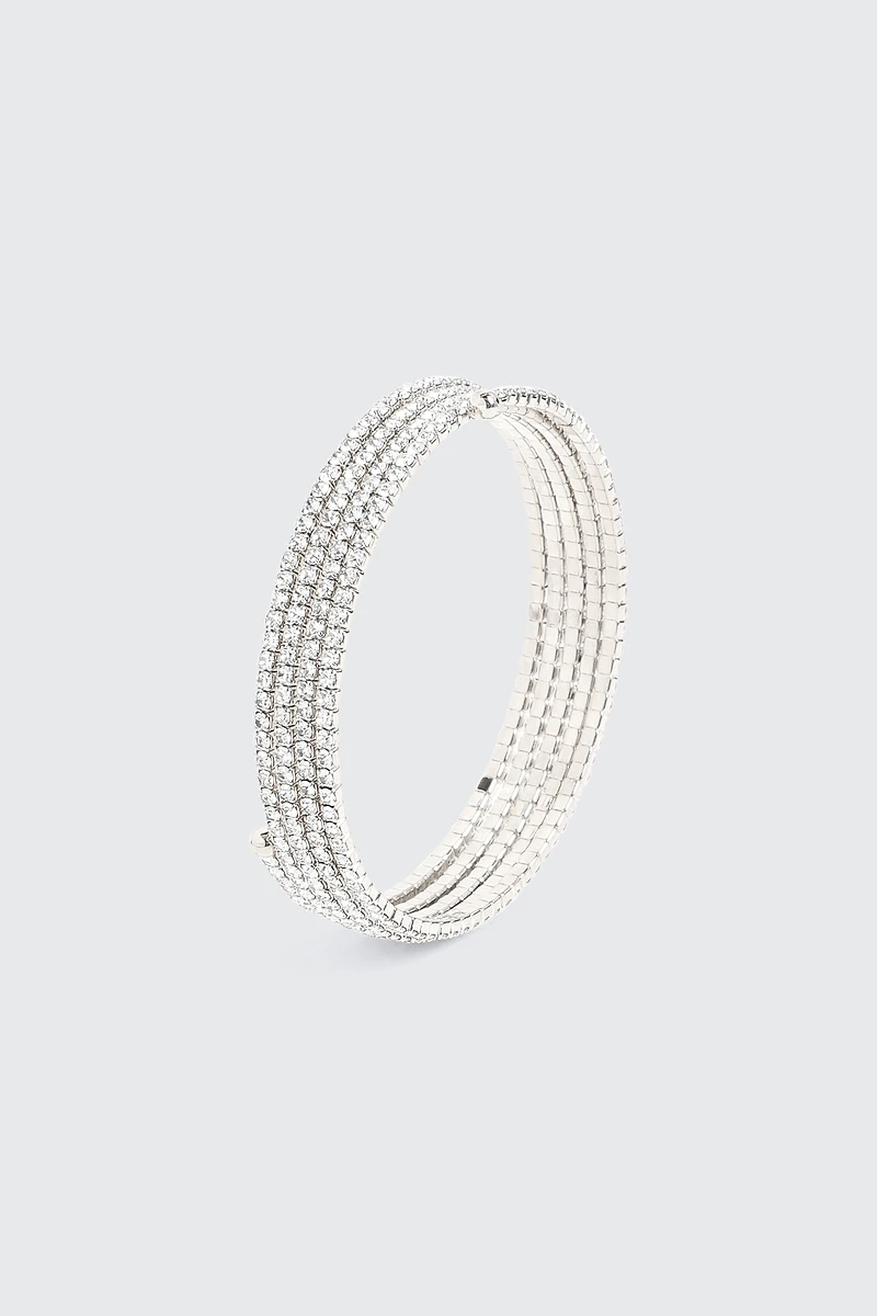 Bracelet spirale en pierres du Rhin