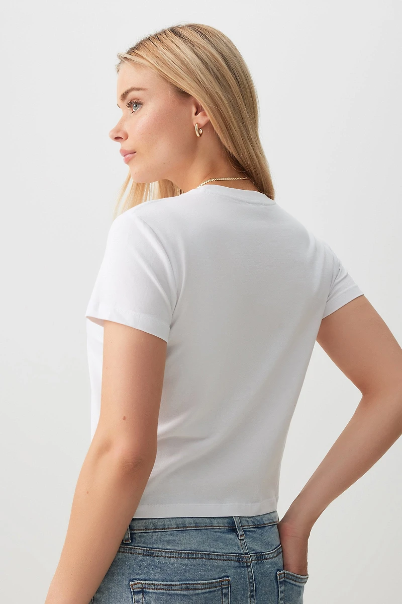 T-shirt court imprimé crabe