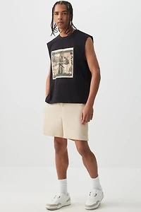 Ardene Man Brief Lined Shorts For Men in Beige | Size XL | Polyester/Elastane