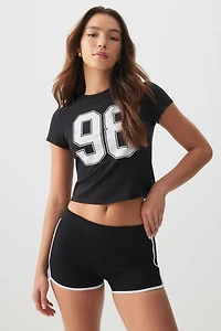 Ardene Dolphin PJ Shorts in Black | Size Small | Nylon/Elastane | Eco-Conscious