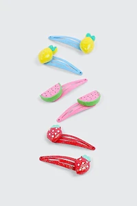 Lot de 6 pinces à cheveux à fruits