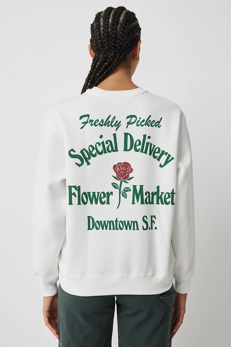 Molleton graphique à col rond