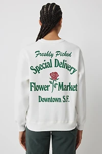 Molleton graphique à col rond