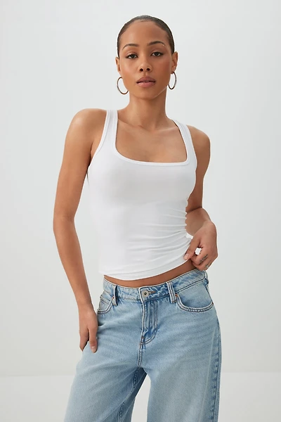 Camisole à dos nageur très douce Basic