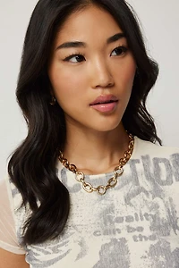 T-shirt en maille filet à fronces latérales