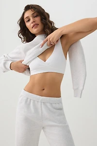 Ardene Two Way Rib Seamless Bralette in Morning Fog | Size | Elastane/Polyamide