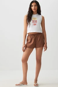 Camisole athlétique coupe carrée graphique