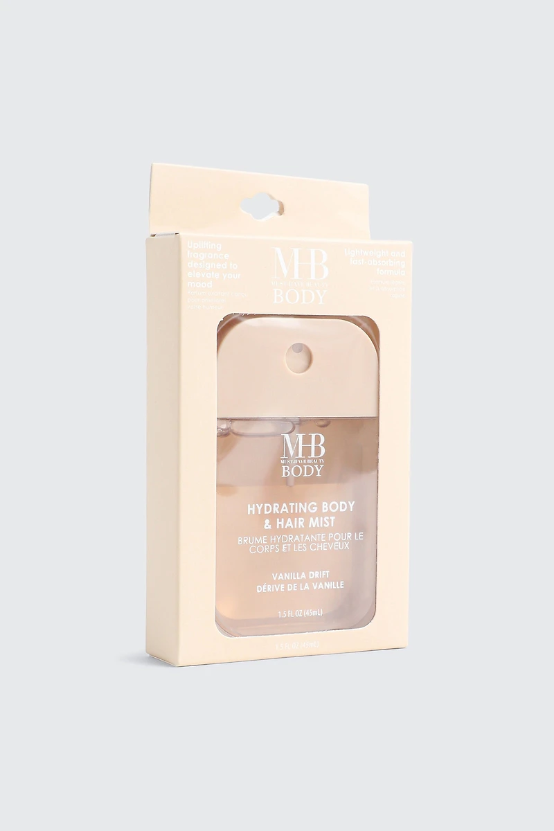 Brume hydratante corps et cheveux vanille