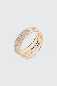 Bracelet multirang à pierres du Rhin