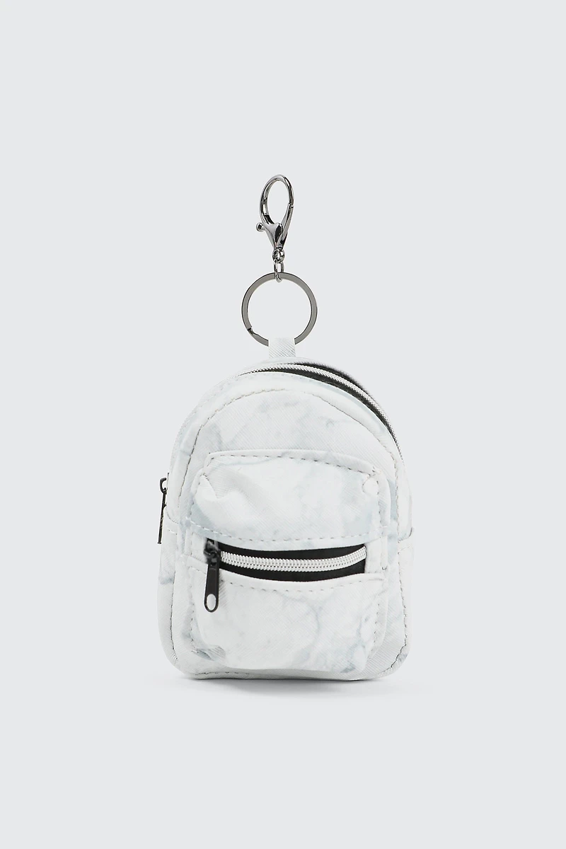Ardene Backpack Coin Purse in White | Faux Leather