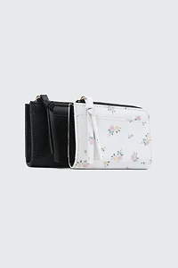 Portefeuille compact en faux cuir