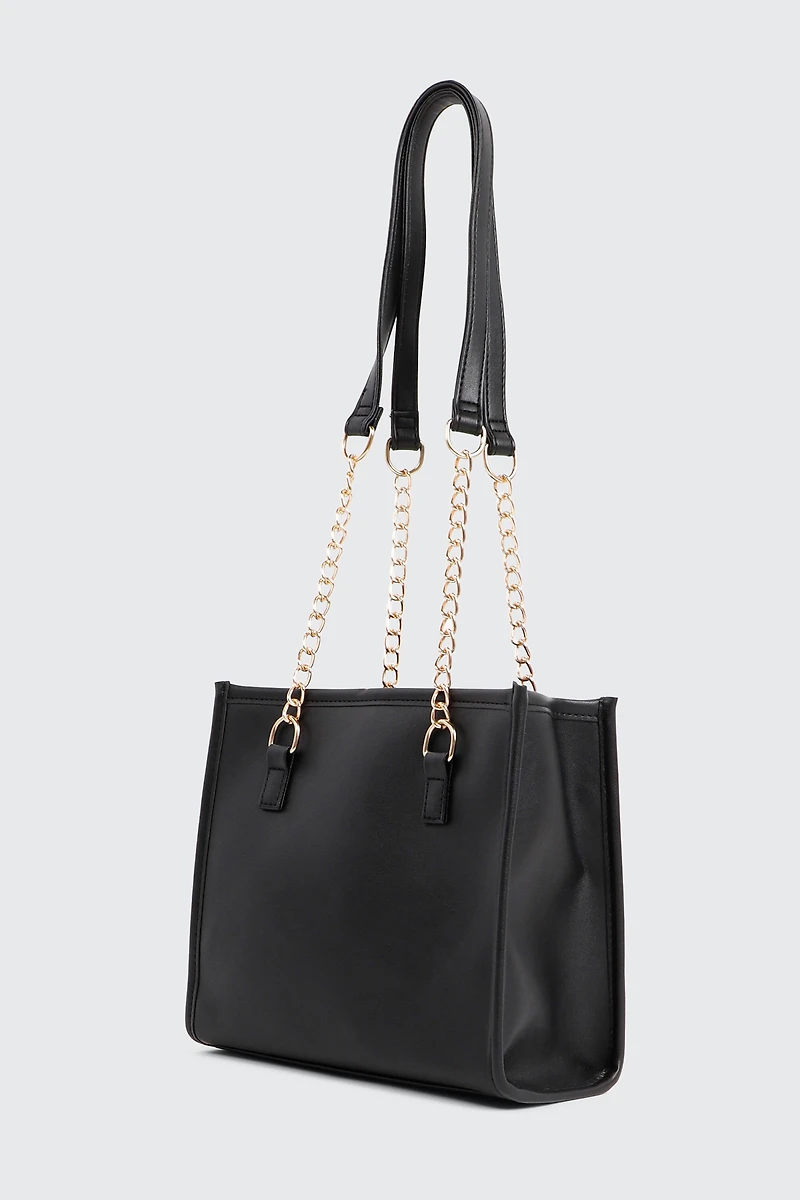 Sac fourre-tout à surpiqûres chevrons