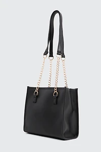 Sac fourre-tout à surpiqûres chevrons