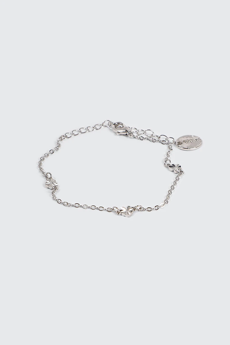 Ardene Fan Heart Bracelet in Silver